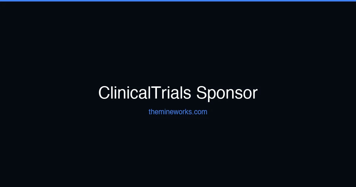 ClinicalTrials Sponsor Intel